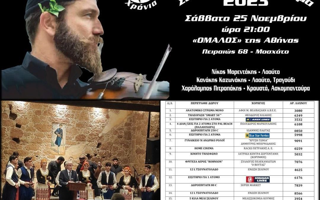 Σελινιώτικο Αντάμωμα 2023: Απολογισμός, Φωτογραφίες & Πίνακας Κληρώσεων!